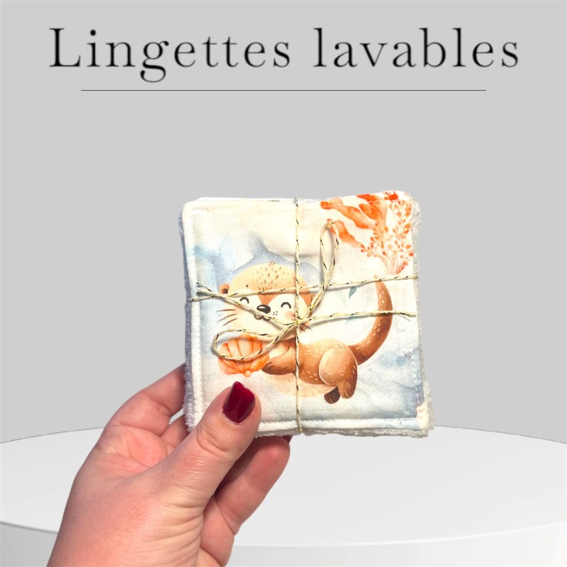 Lingettes Loutres - lot de 8