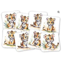 Lingettes Tigres - lot de 8