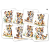 Lingettes Tigres - lot de 8