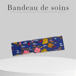 Bandeau de soins jardin bleu