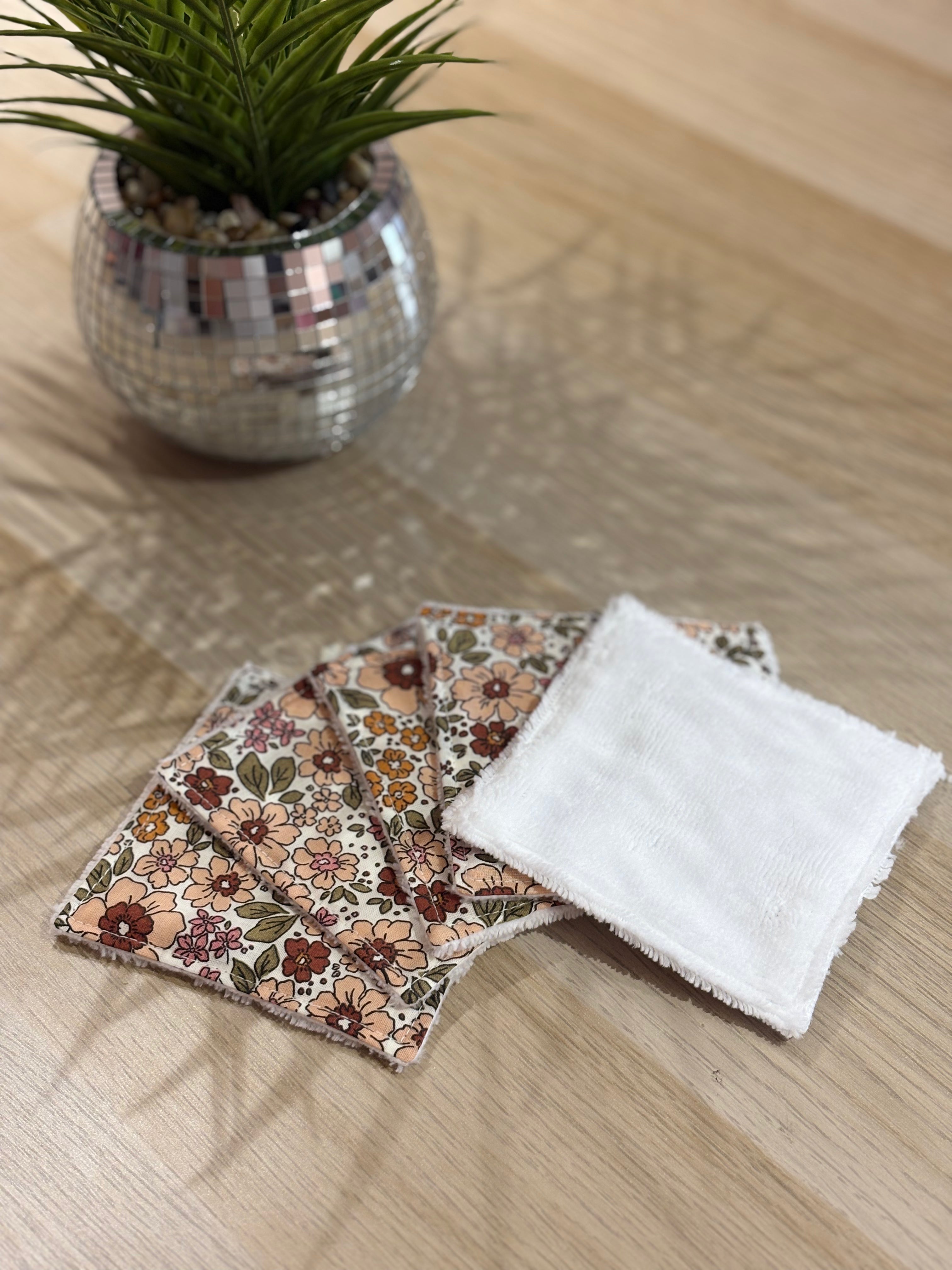 Lot de 5 lingettes lavables