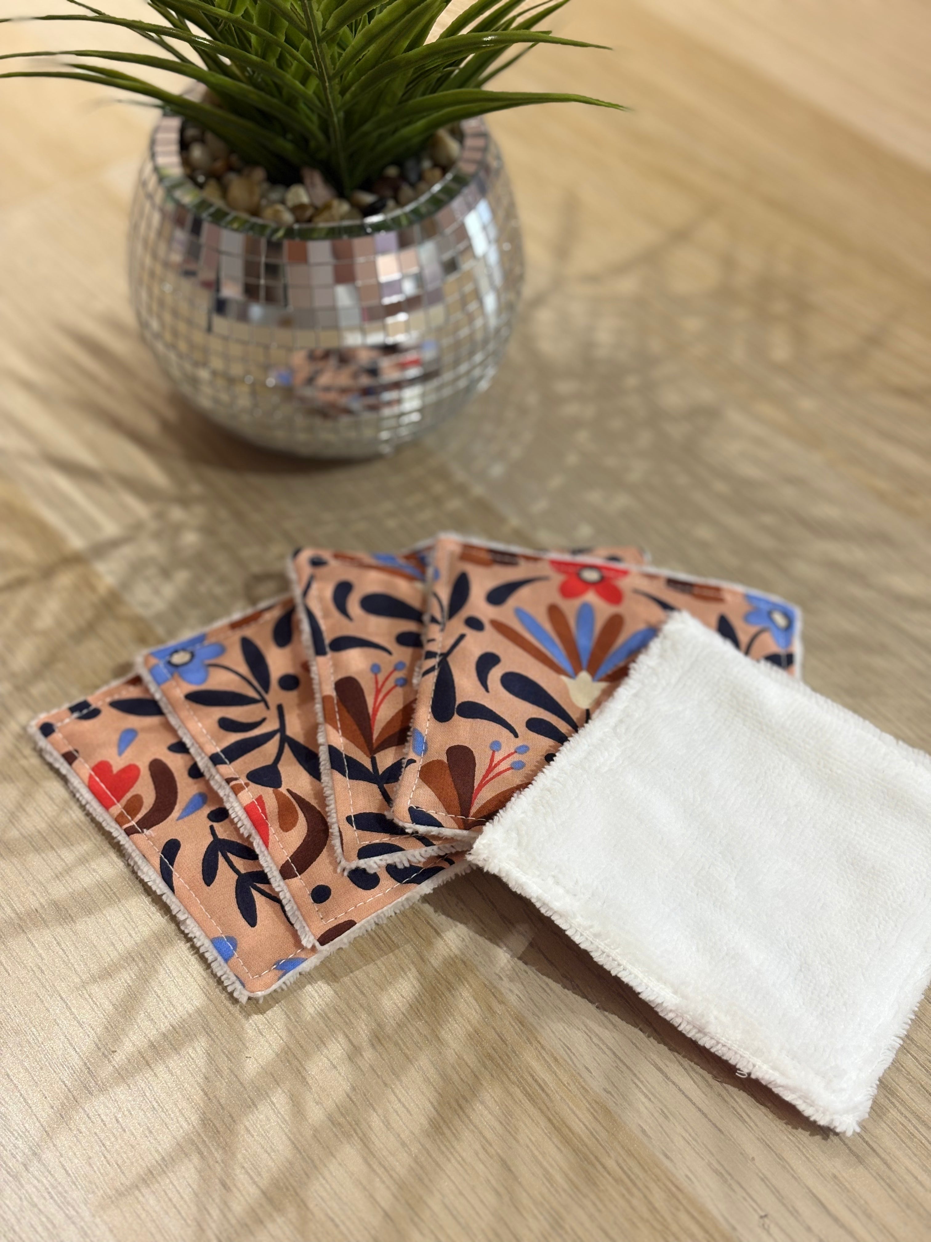 Lot de 5 lingettes lavables
