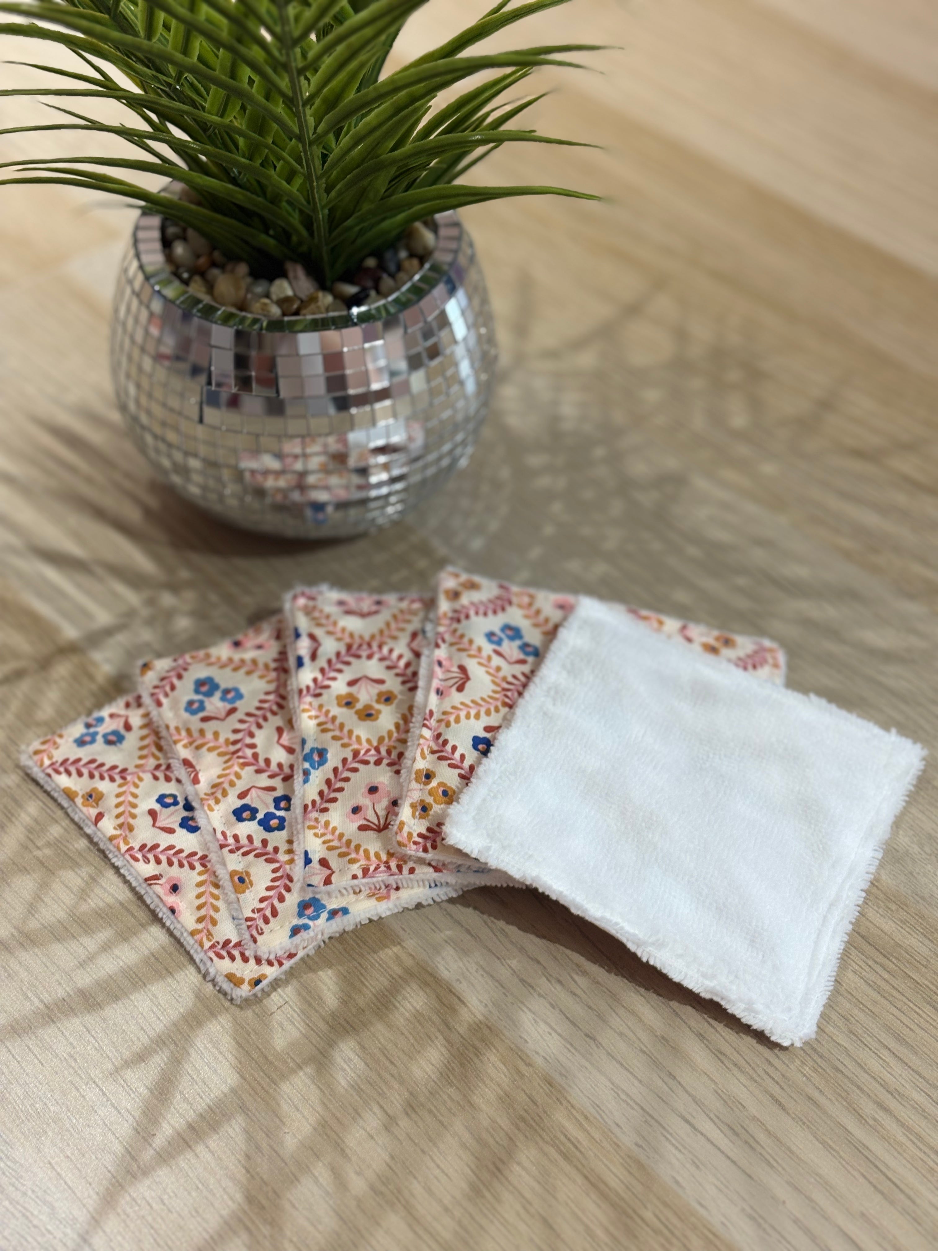 Lot de 5 lingettes lavables