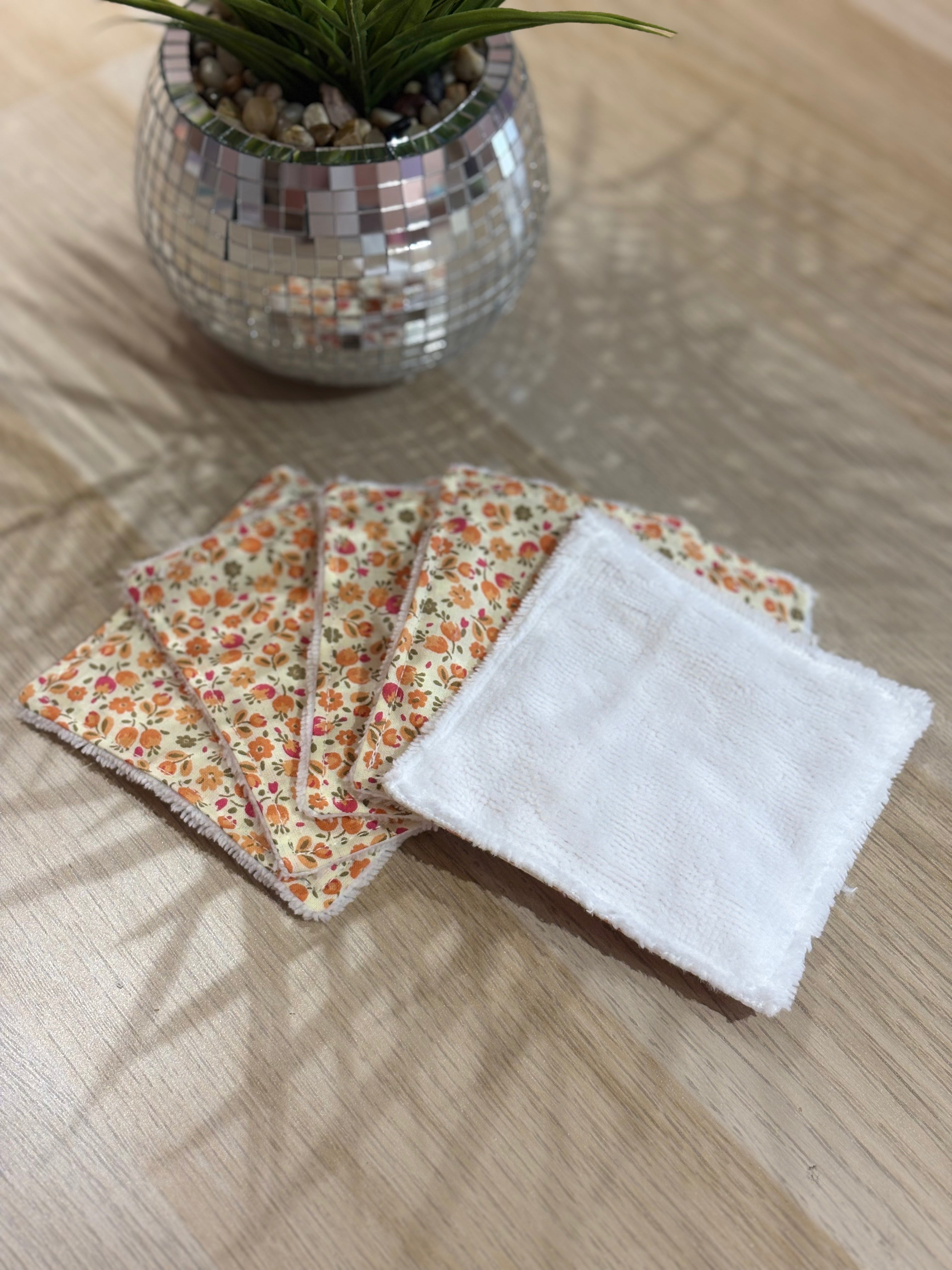 Lot de 5 lingettes lavables