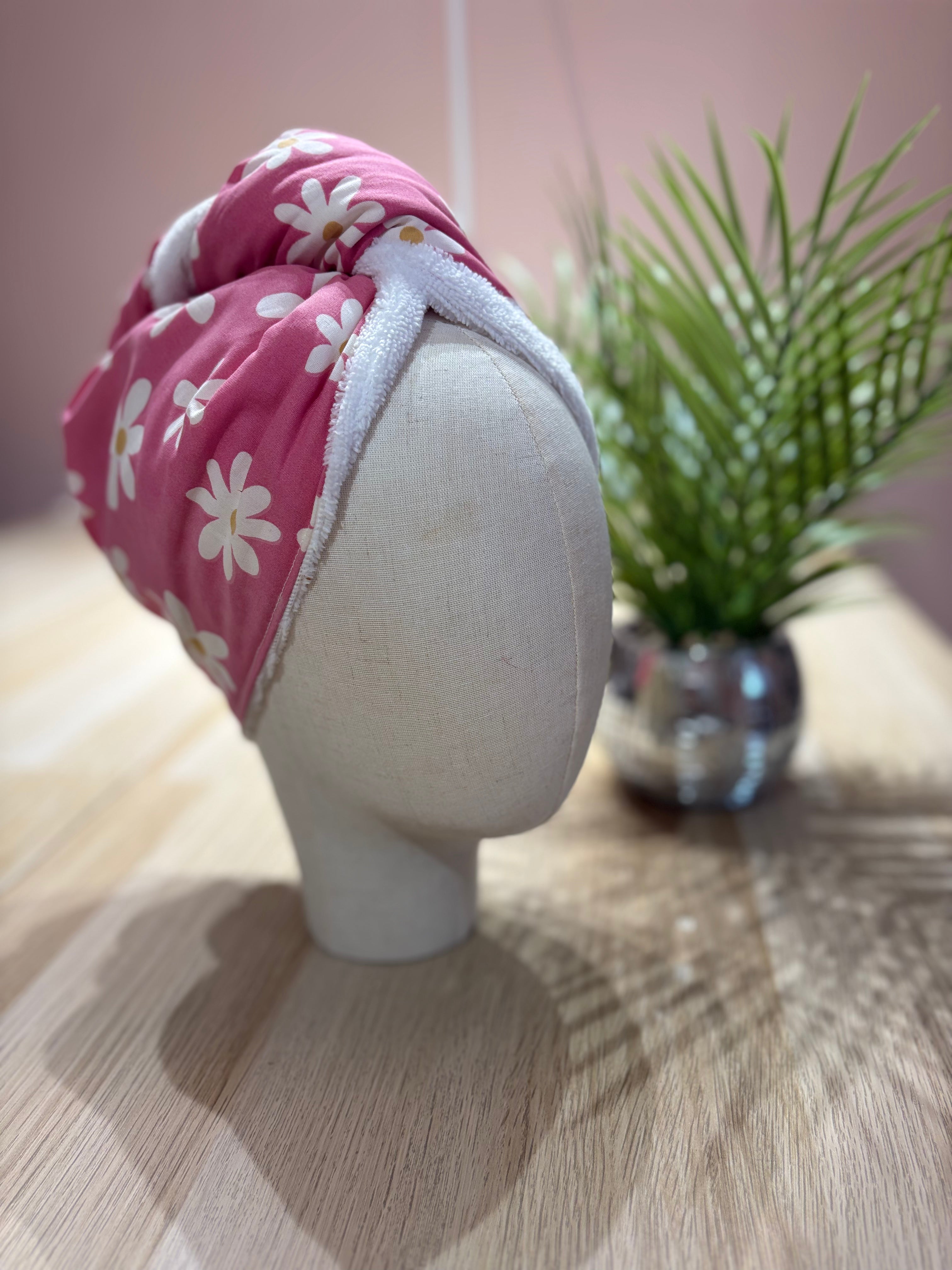 Serviettes-turban à cheveux