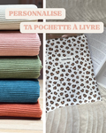 Pochette à livre personnalisée 🌸📚