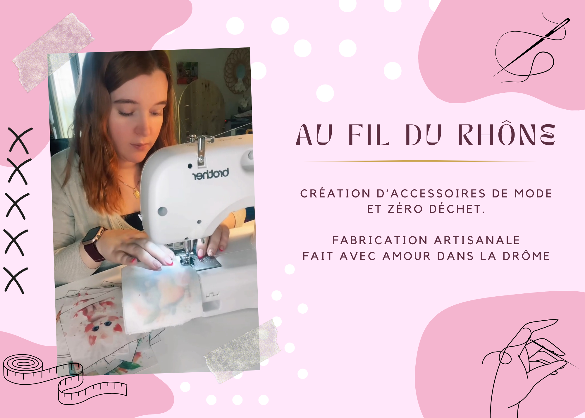 Création d'accessoires de mode et zéro déchet